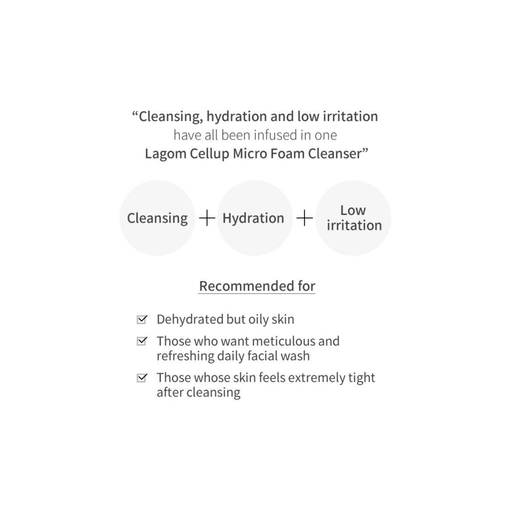 LAGOM - Cellup Micro Foam Cleanser 120ml