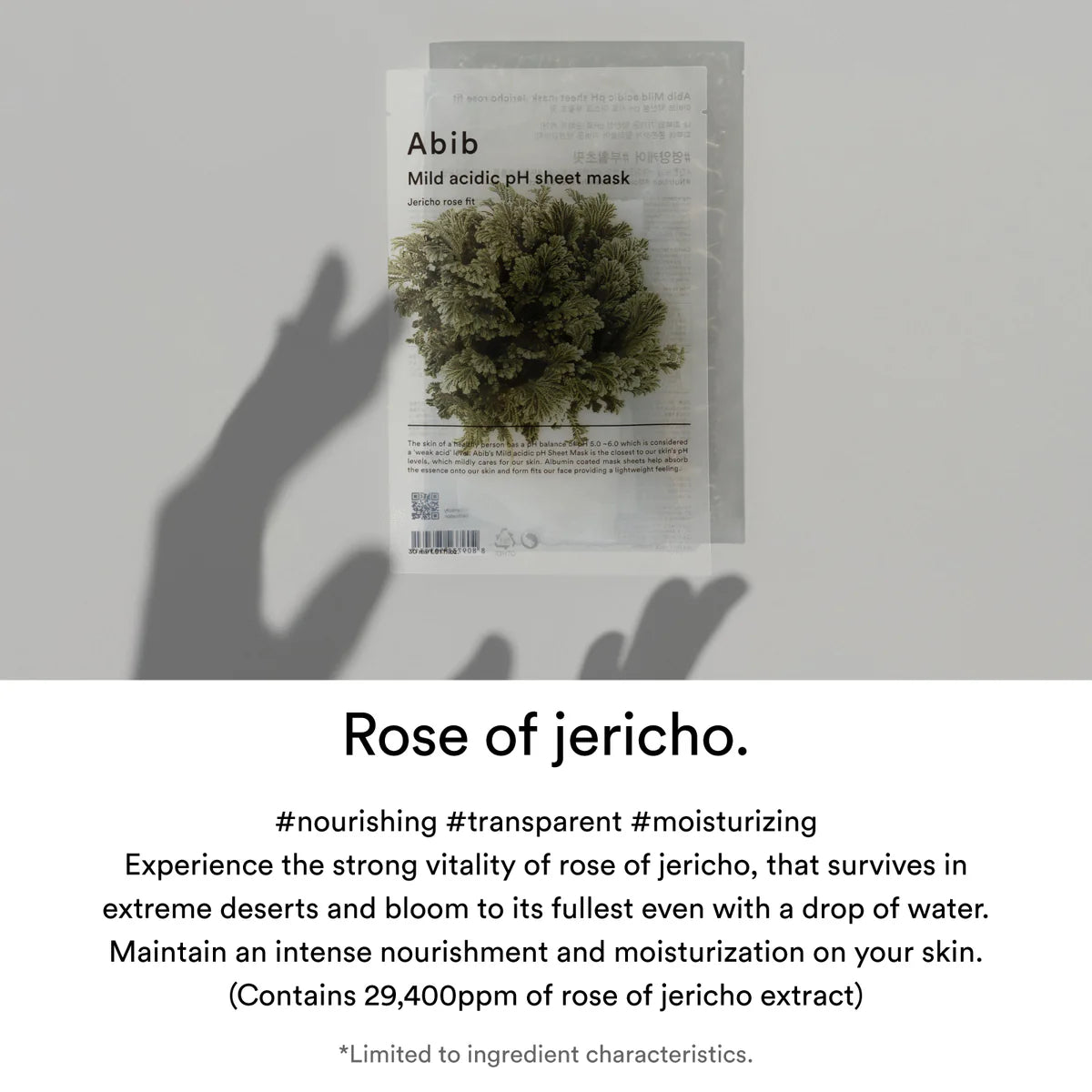 ABIB - Mild Acidic PH Sheet Mask Jericho Rose Fit