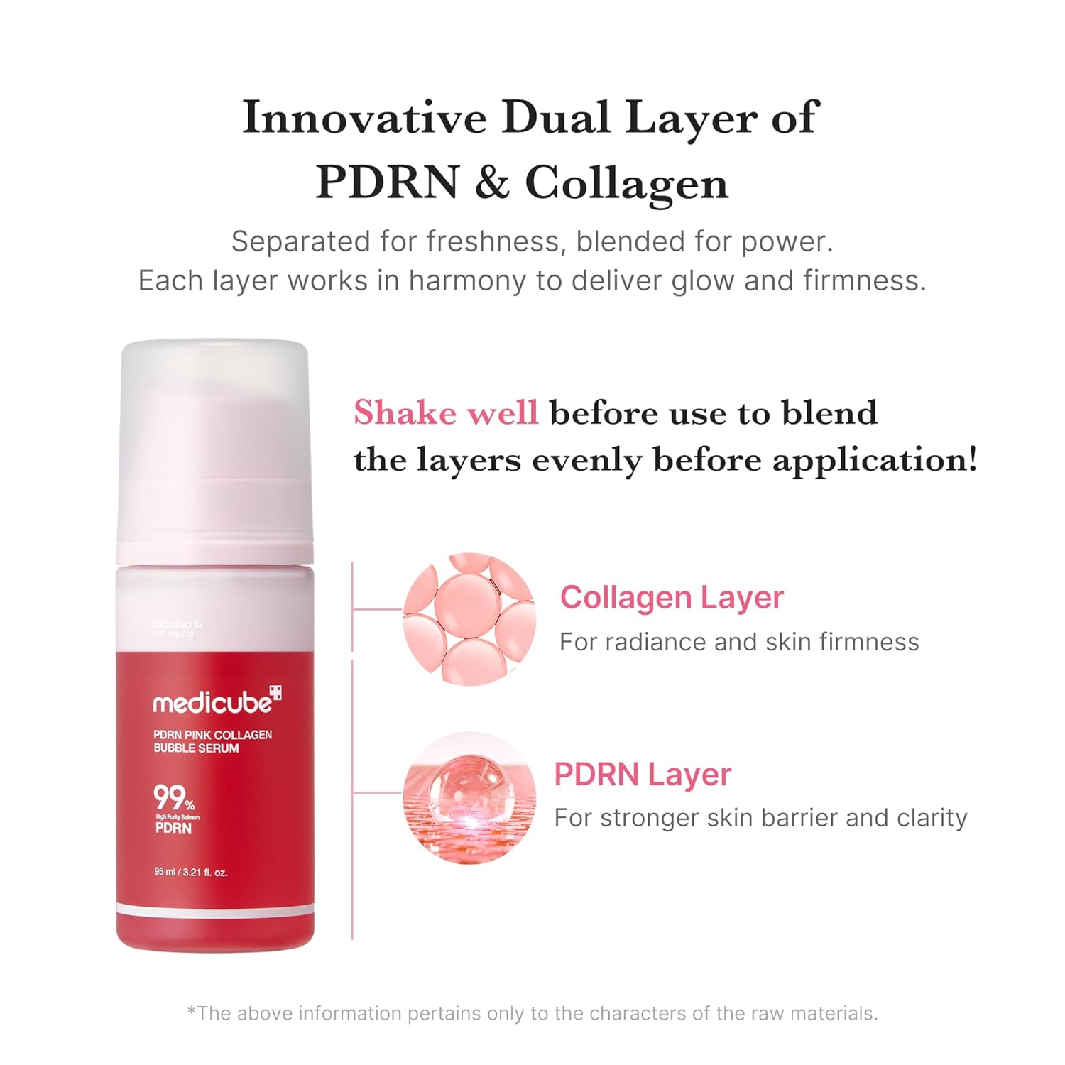 MEDICUBE - PDRN Pink Collagen Bubble Serum 95ml
