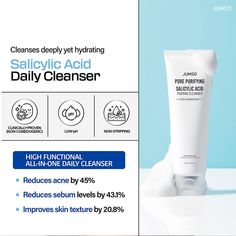 JUMISO - Pore-Purifying Salicylic Acid Foaming Cleanser 120g