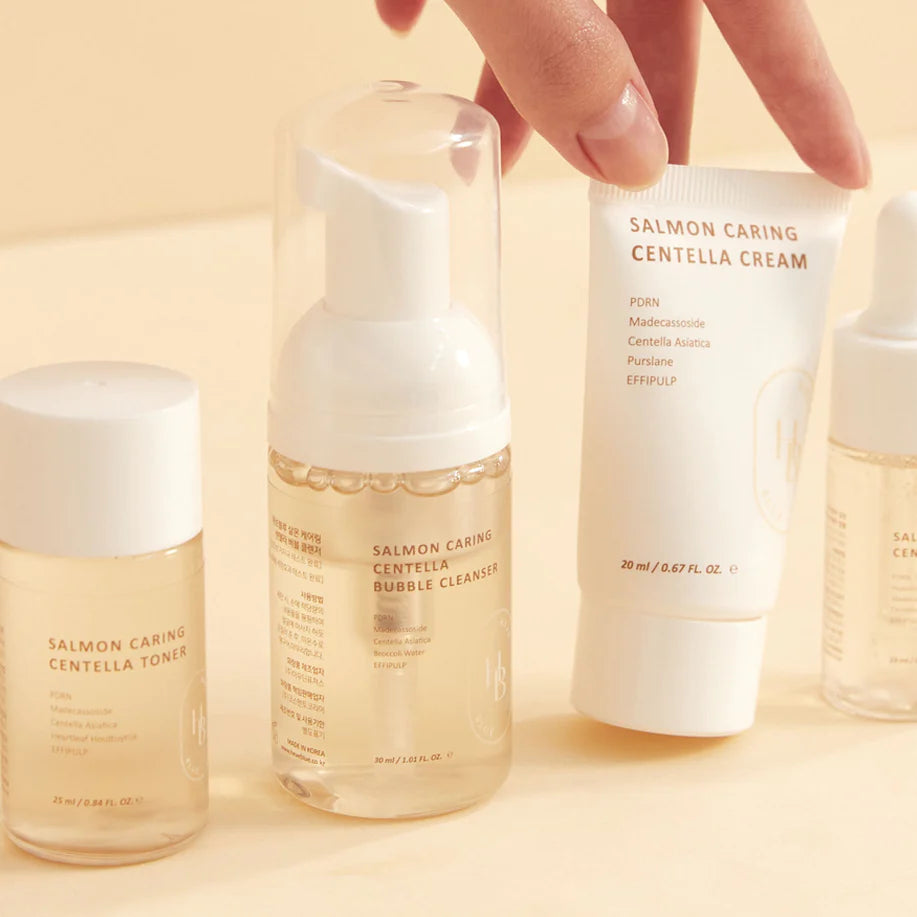 HEVEBLUE - Salmon Caring Centella Special Travel Kit