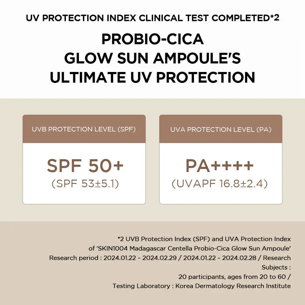 SKIN1004 - Madagascar Centella Probio-Cica Glow Sun Ampoule 50ml