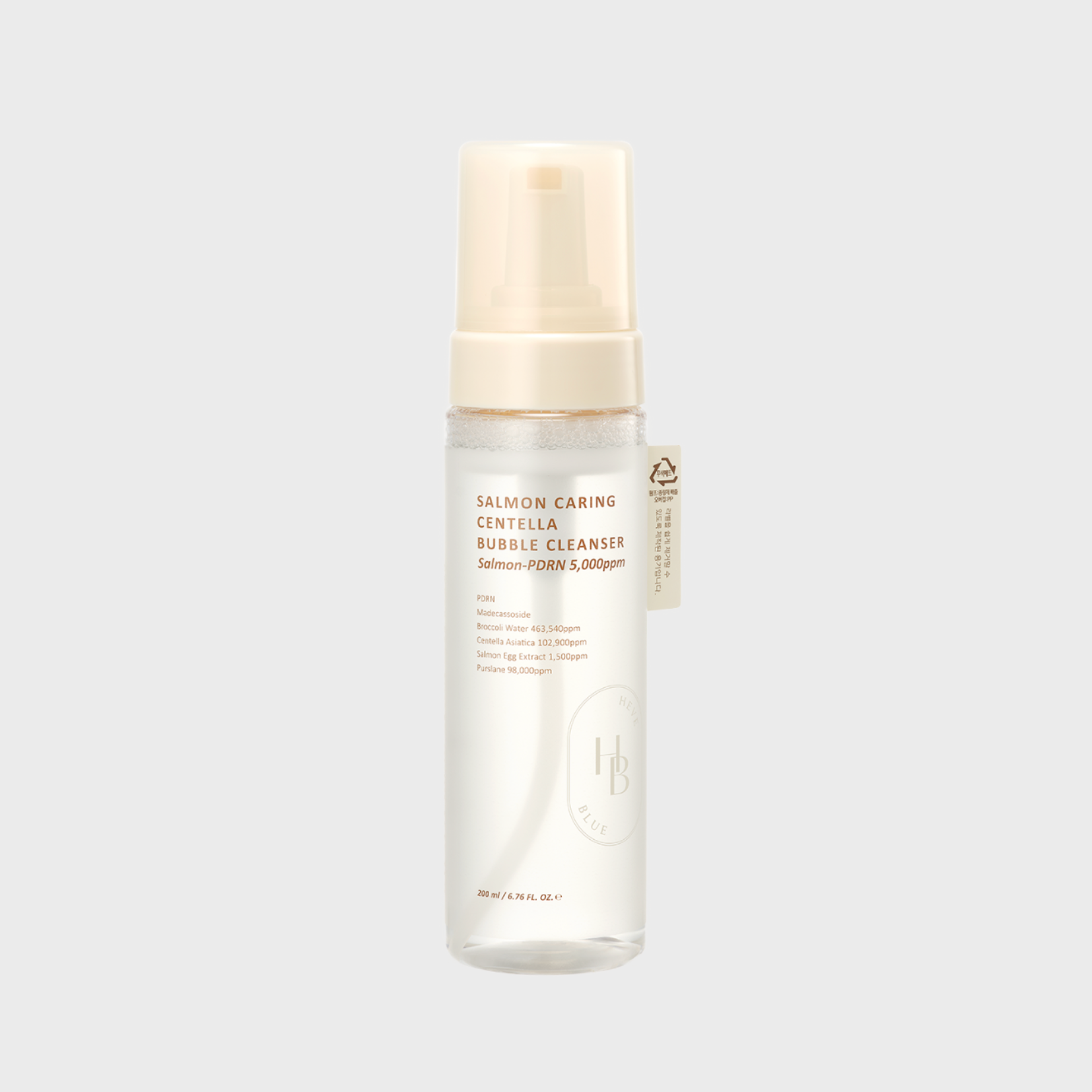 HEVEBLUE - Salmon Caring Centella Bubble Cleanser 200ml