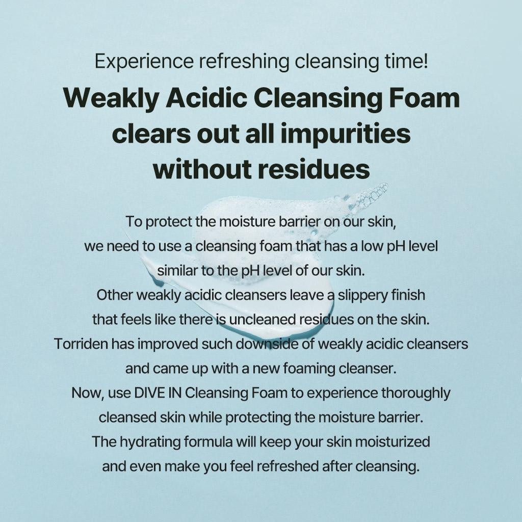 TORRIDEN - Dive-In Low Molecular Hyaluronic Acid Cleansing Foam 150ml