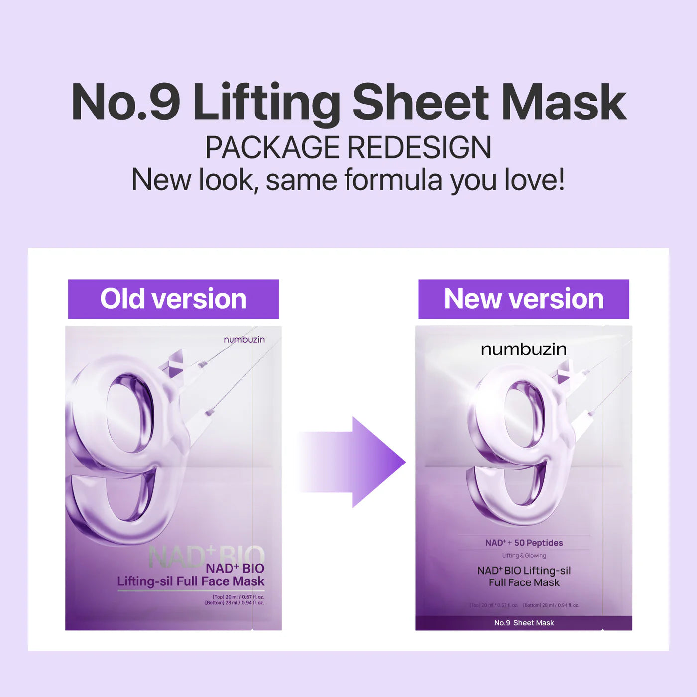 NUMBUZIN - NO9. NAD Bio Lifting Full Cover Facial Mask