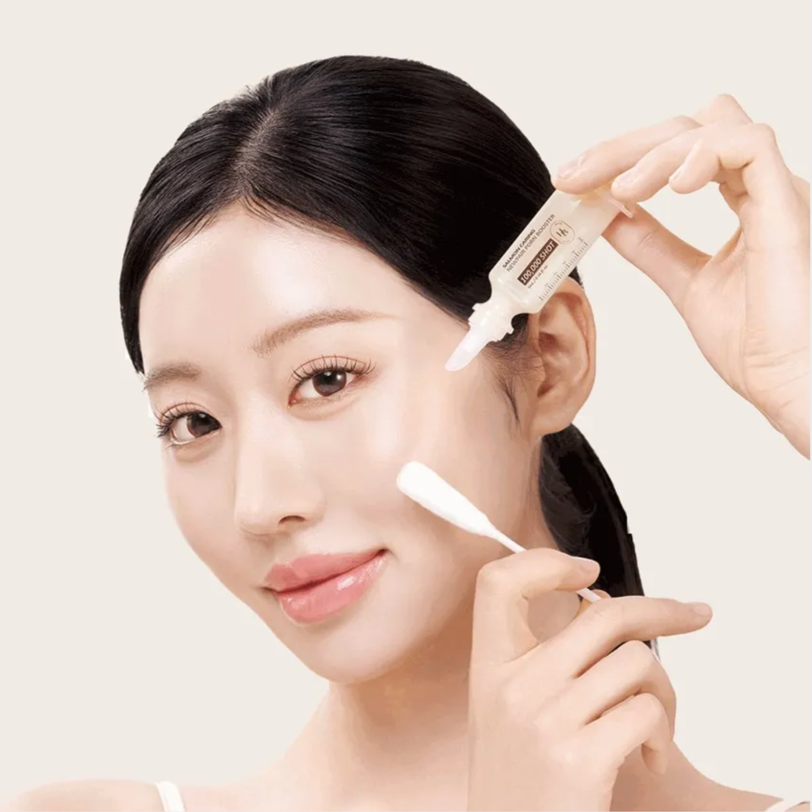 HEVEBLUE - Salmon Caring Newpair PDRN Booster 100,000 Shot Essence 1pc Set