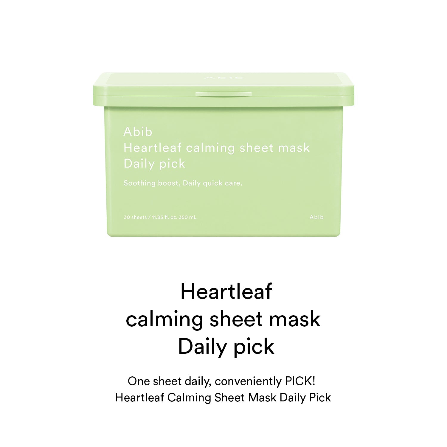 ABIB - Heartleaf Calming Sheet Mask Daily Pack (30 sheets)