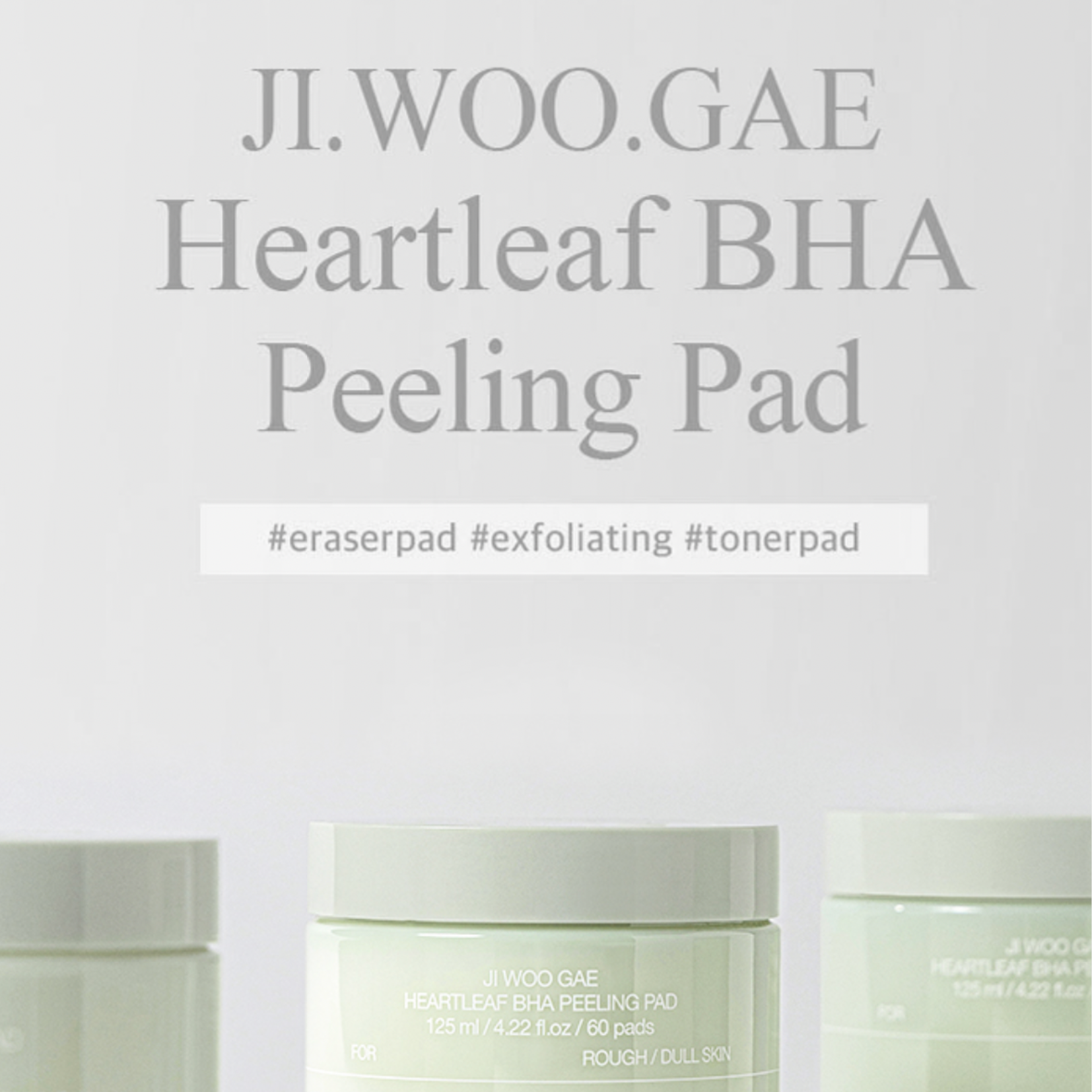 CELIMAX - JIWOOGAE Heartleaf BHA Peeling Pad (60pcs)