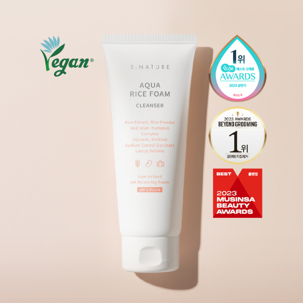 S.NATURE - Aqua Rice Foam Cleanser 80ml