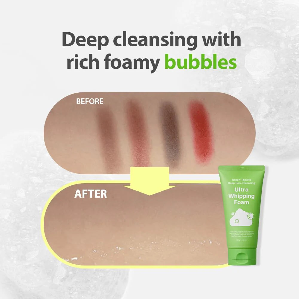 SUNGBOON EDITOR - Green Tomato Deep Pore Cleansing Ultra Whipping Foam