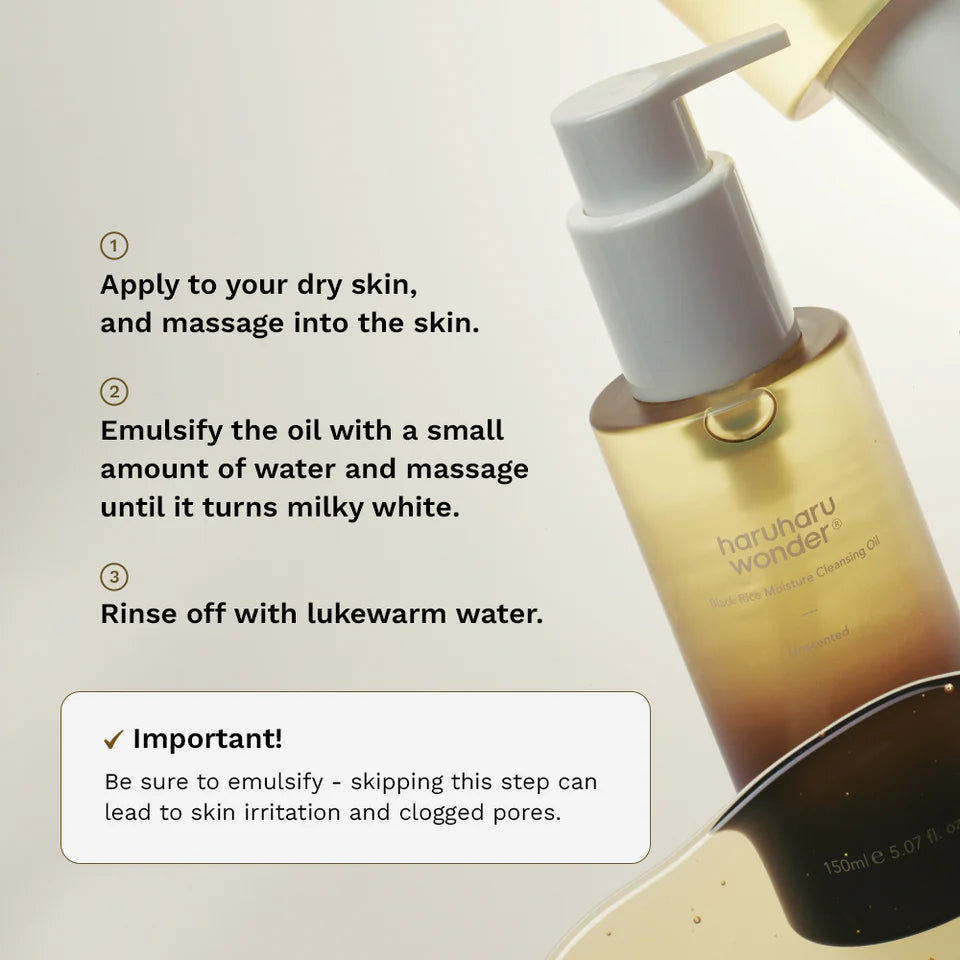 HARUHARU WONDER - Wonder Black Rice Moisture Deep Cleansing Oil 150ml