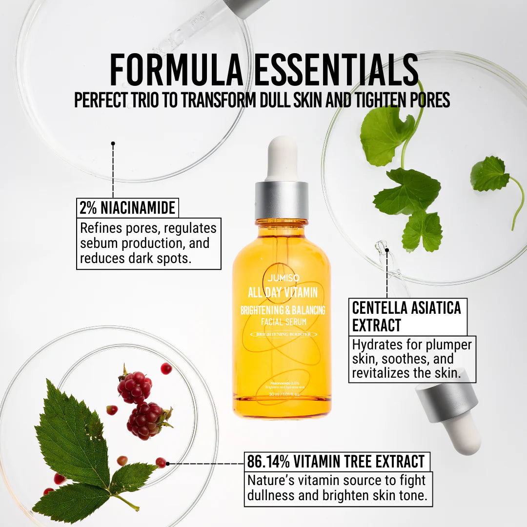 JUMISO - All Day Vitamin Brightening & Balancing Facial Serum 30ml