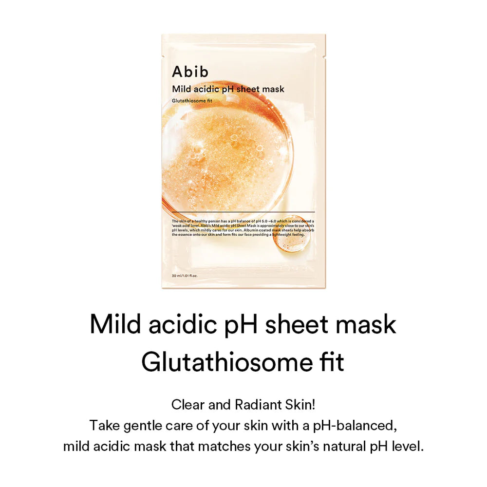 ABIB - Mild Acidic PH Sheet Mask Glutathiosome Fit
