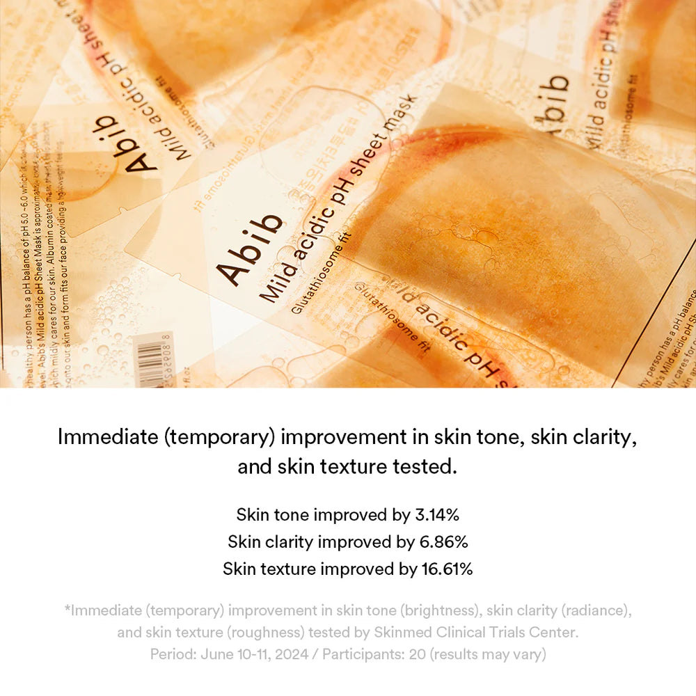 ABIB - Mild Acidic PH Sheet Mask Glutathiosome Fit
