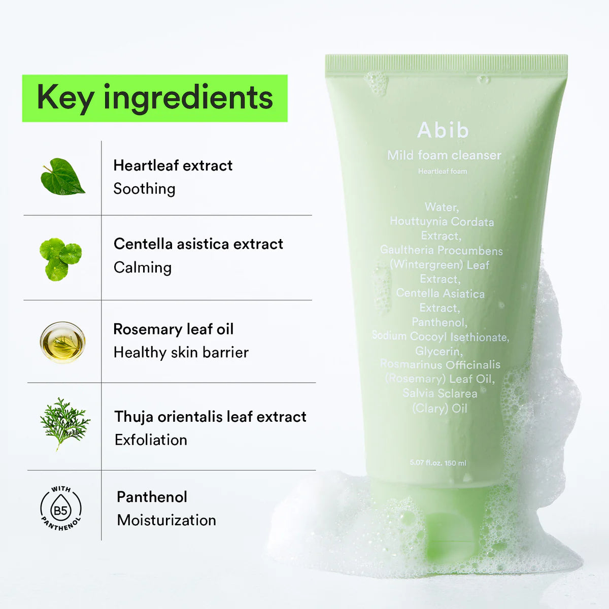 ABIB - Acne Foam Cleanser Heartleaf Foam 150ml