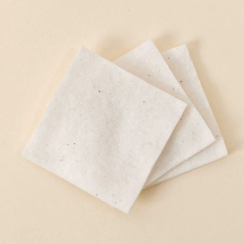 HEVEBLUE - Bleach Free Biodegradable Stretchy 100% Cotton Pads (60ea)