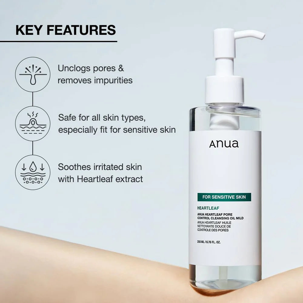 ANUA - Heartleaf Pore Cleansing Oil Mild 200ml