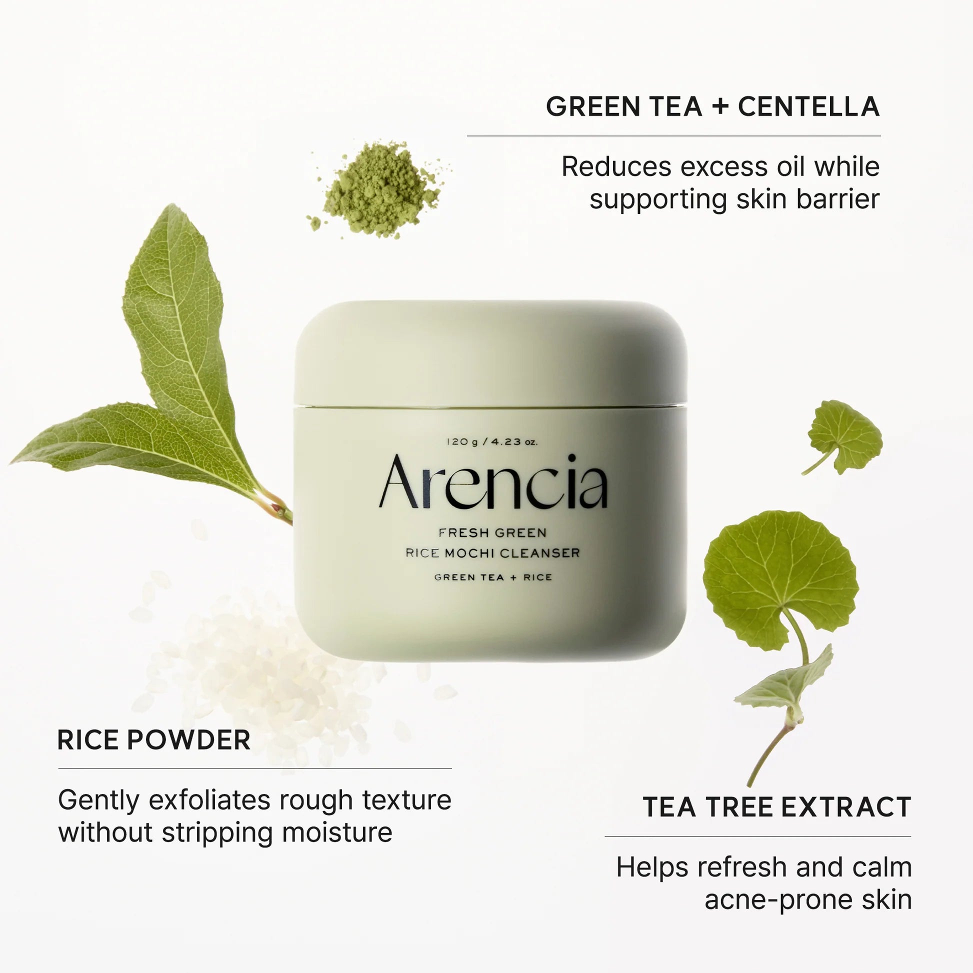 ARENCIA - Fresh Green Mochi Cleanser 120g