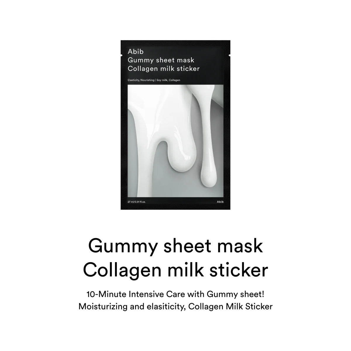 ABIB - Gummy Sheet Mask Collagen Milk Sticker