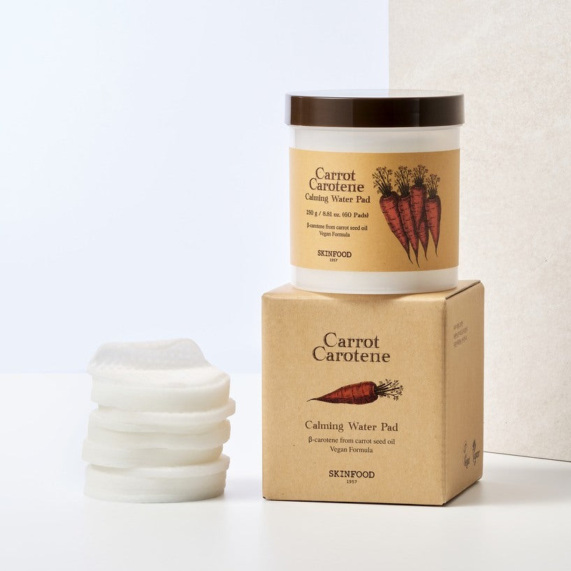 SKINFOOD -  Carrot Carotene Calming Water Pad (60 Pads)