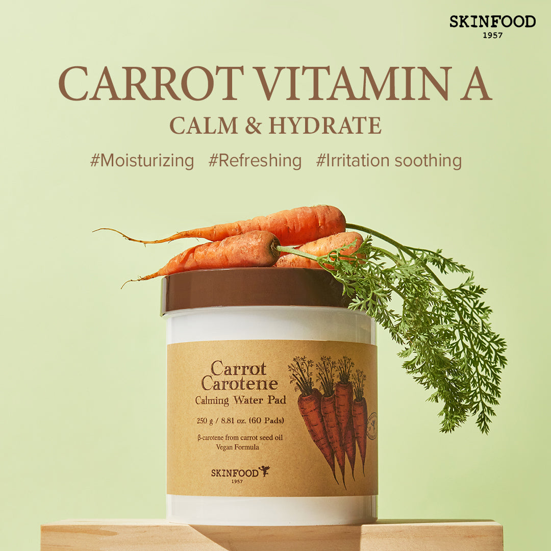 SKINFOOD -  Carrot Carotene Calming Water Pad (60 Pads)