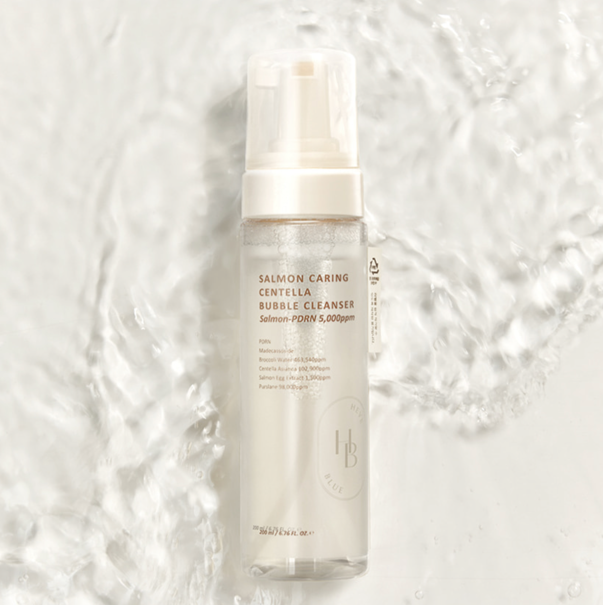 HEVEBLUE - Salmon Caring Centella Bubble Cleanser 200ml