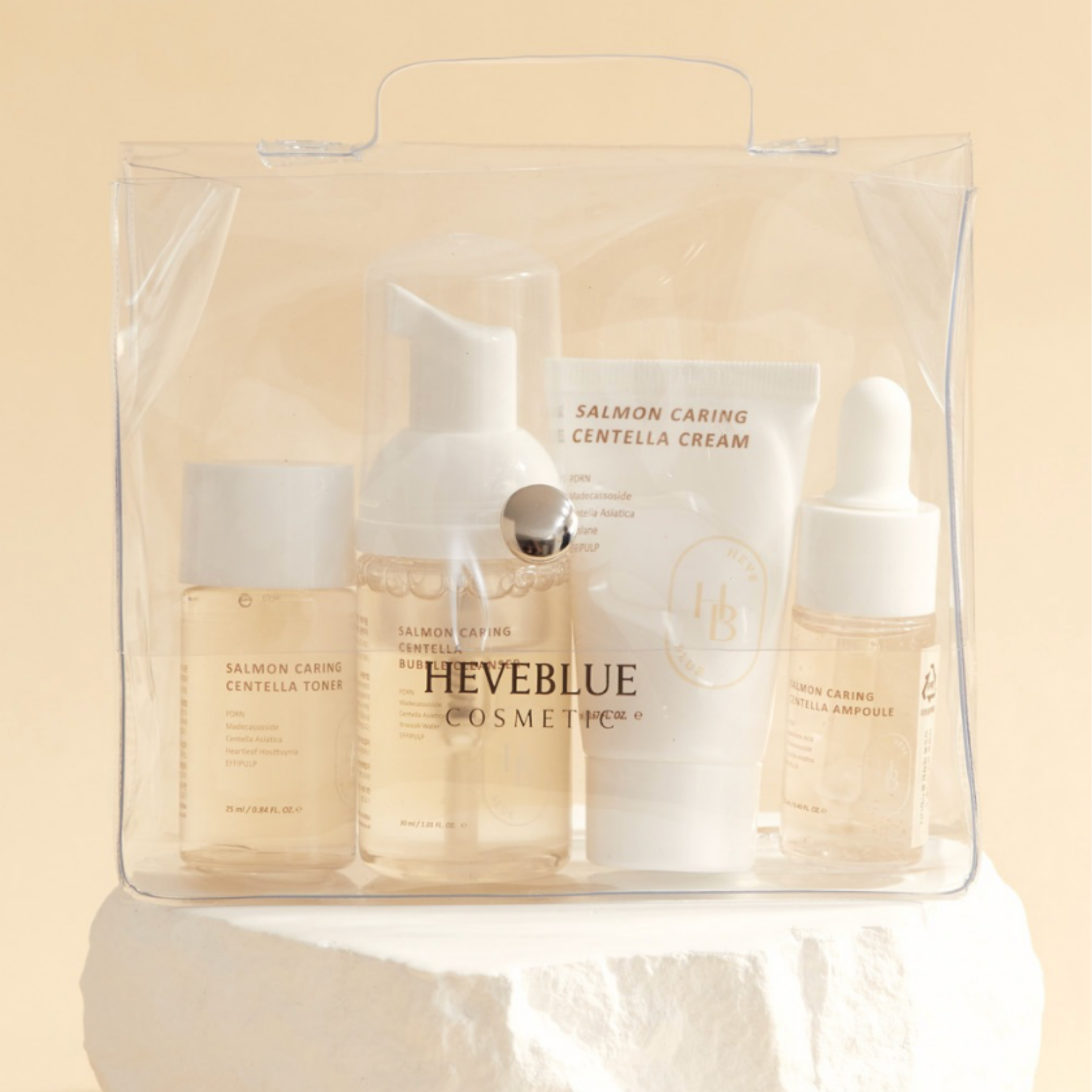 HEVEBLUE - Salmon Caring Centella Special Travel Kit