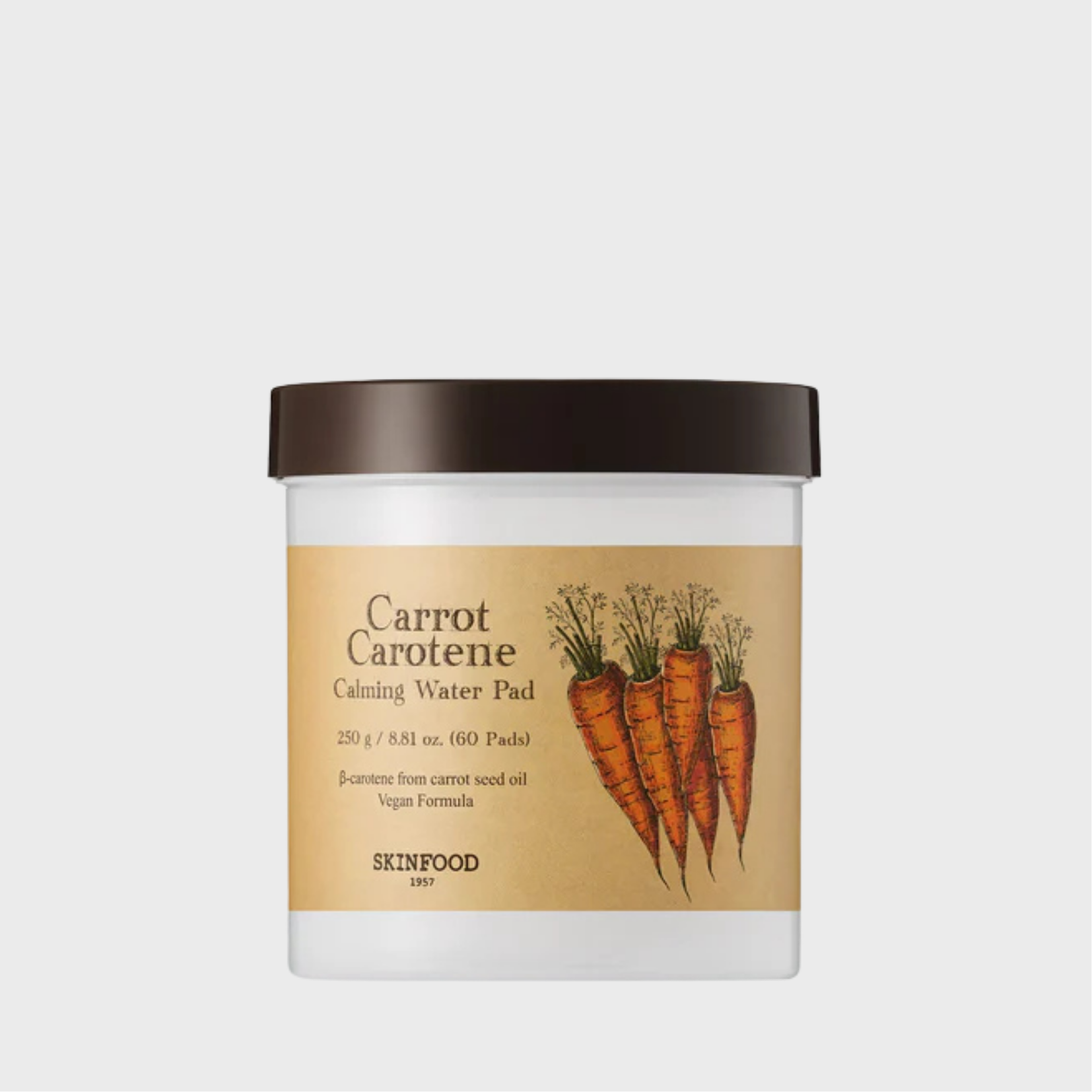 SKINFOOD -  Carrot Carotene Calming Water Pad (60 Pads)