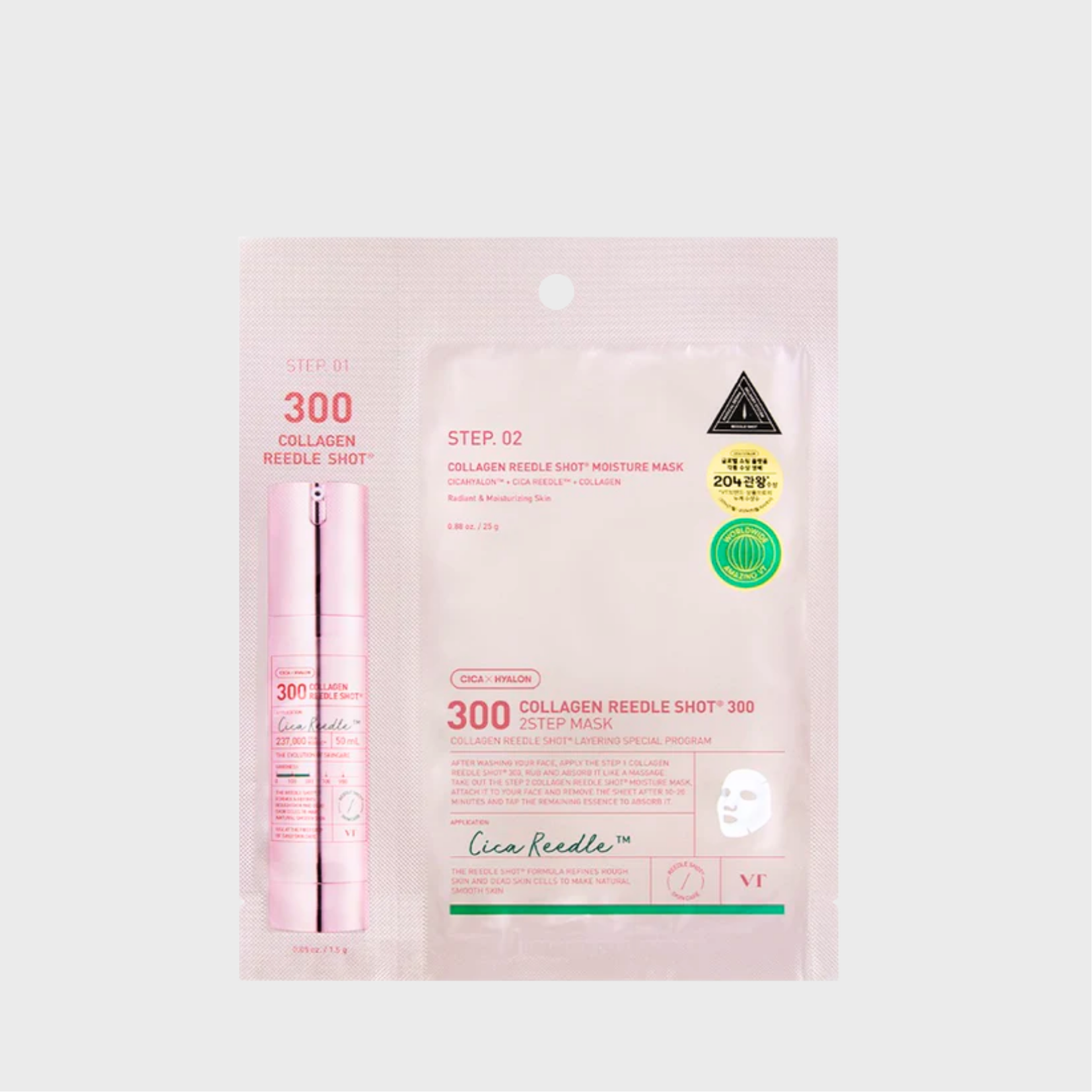 VT COSMETICS - Collagen Reedle Shot 300 2 Step Mask