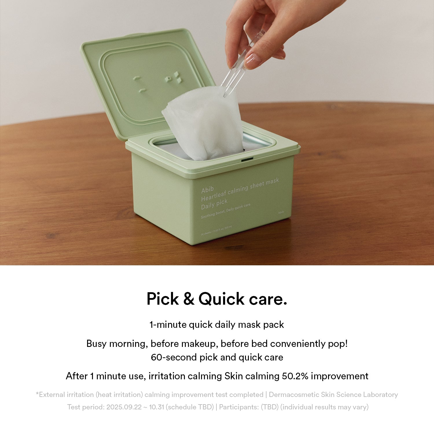 ABIB - Heartleaf Calming Sheet Mask Daily Pack (30 sheets)