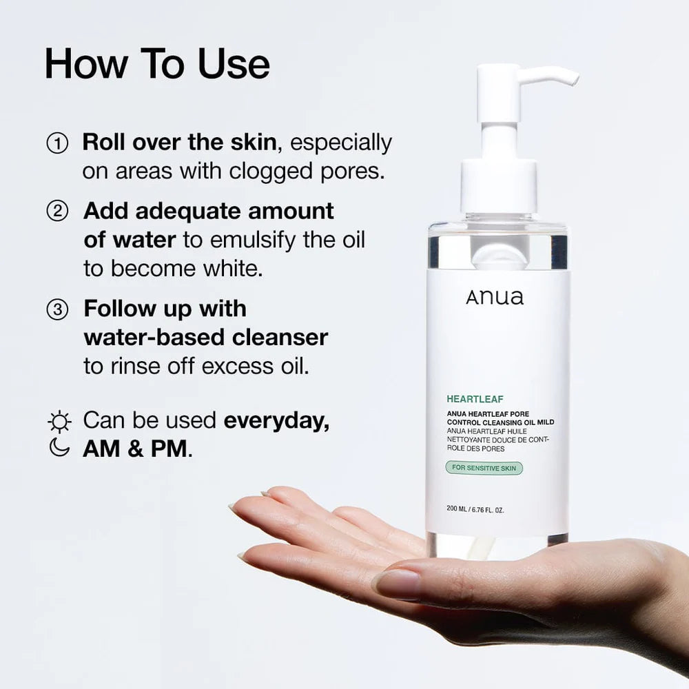 ANUA - Heartleaf Pore Cleansing Oil Mild 200ml