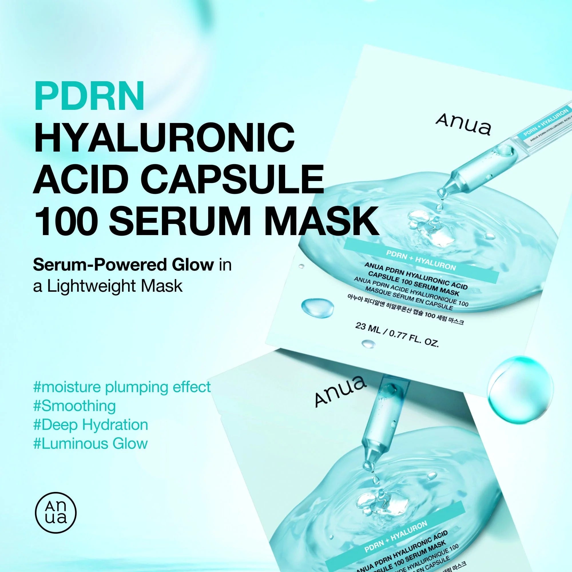 ANUA - PDRN Hyaluron 100 Serum Mask
