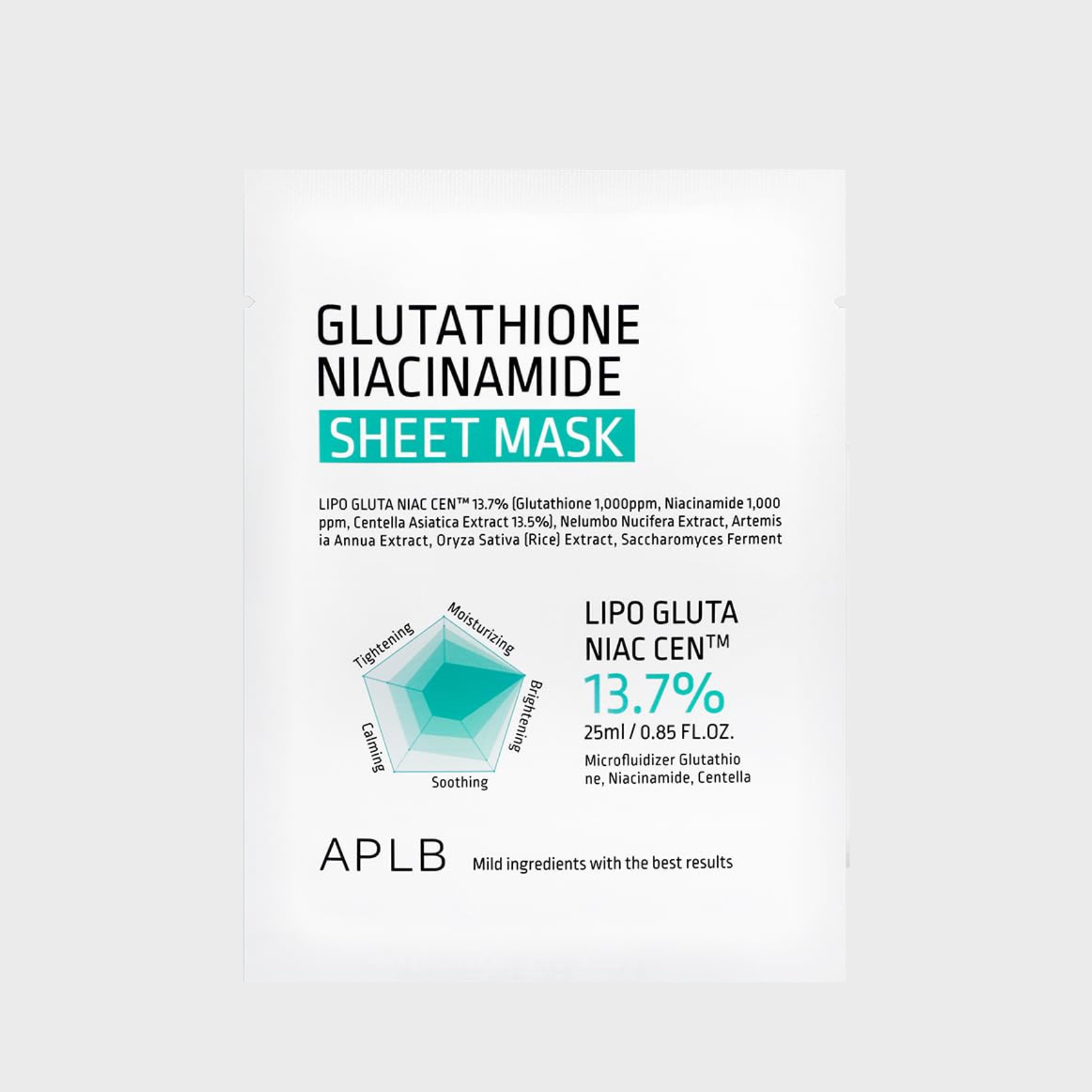 APLB - Glutathione Niacinamide Sheet Mask